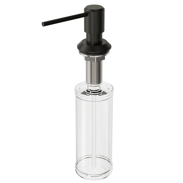 EVERSTEIN Horizontal Handle Kitchen Sink Soap Dispenser Matte Black
