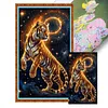 Golden Cosmic Tiger-11CT Stamped Cross Stitch 40*70cm(Big Size) tapestrymarket