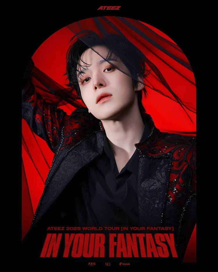 2025 ATEEZ In Your Fantasy World Tour Poster