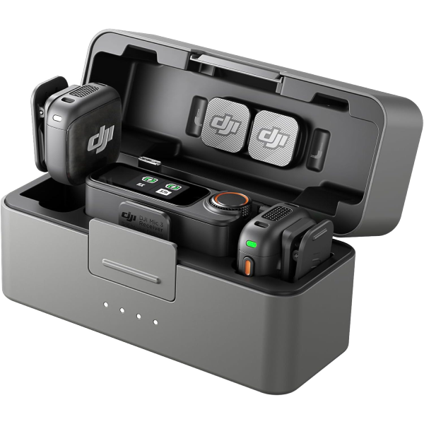 DJI Mic 3 (2 TX + 1 RX + Charging Case) (Certified Pre-Owned)