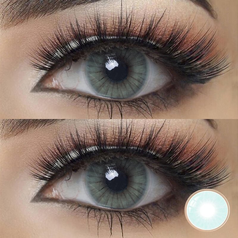 Hidrocor Marine Colored Contact Lenses Blue Color 14.2mm