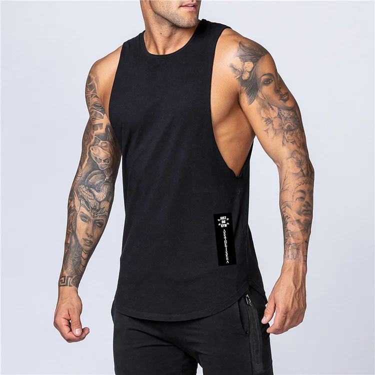 Gym Fitness Sleeveless Men Tank Tops at Hiphopee