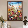 Kit de peinture diamant&eacute;e &agrave; perceuse ronde 5d Wild Blooms DIY 30x40cm