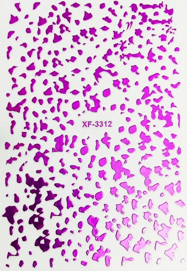 Black Gold 3D Nail Foil Sticker Manicure 12 Color Design DIY Nail Foil Sticker Decals Foil Design for Nail Decoration Back Glue