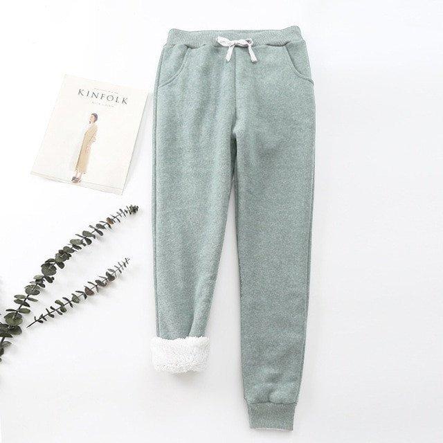  thdmladies Lamb Velvet Padded Warm Pants thedmladies