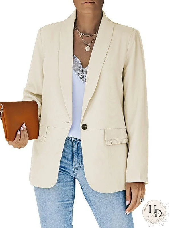 Trendy Women's Long Sleeve Blazer