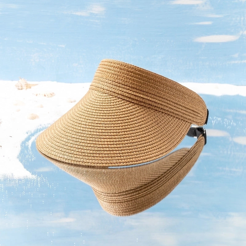 Women’s Basic Geometric Solid Color Straw Hat