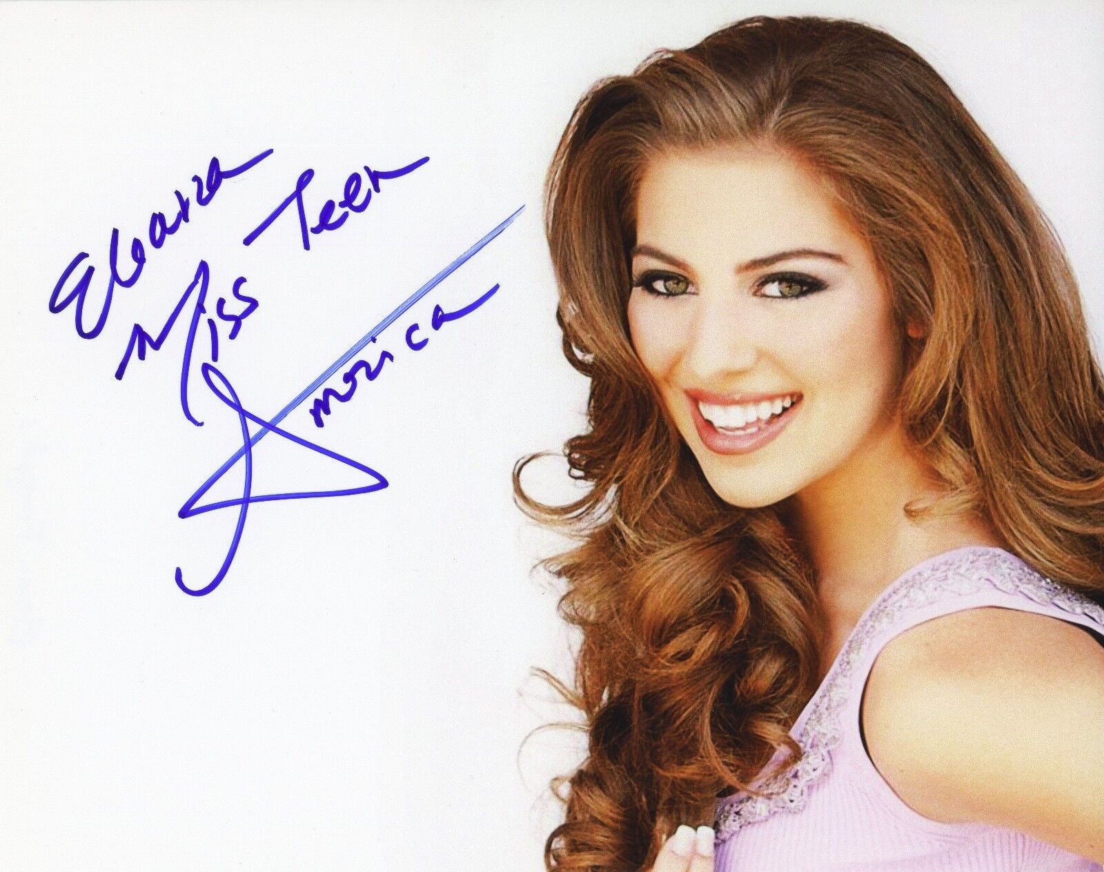 ELEANA FRANGEDIS Auth. Hand-Signed MISS TEEN AMERICA 2012