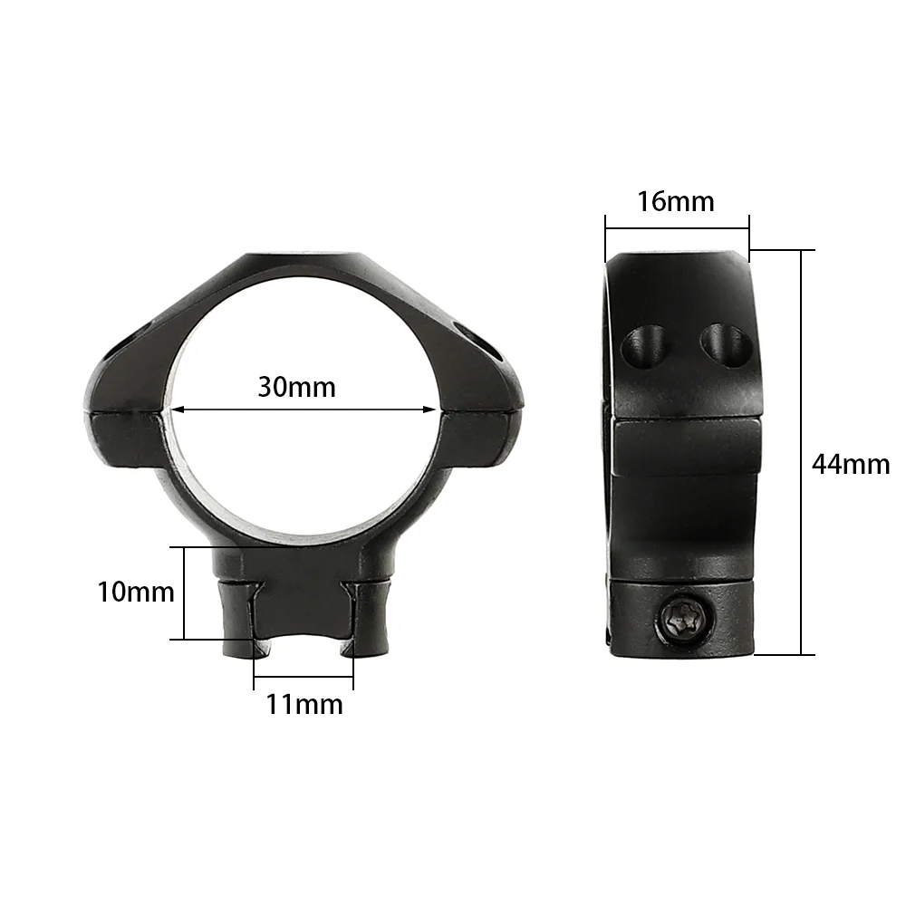 ohhunt® 25.4mm 30mm Diameter 11mm Dovetail Steel Scope Rings Mount Med High Profile