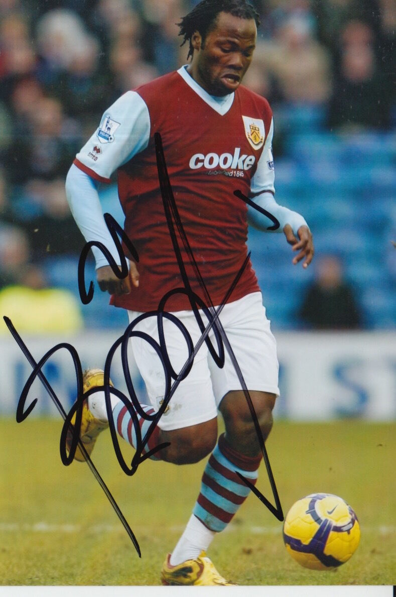 BURNLEY HAND SIGNED ANDRE BIKEY 6X4 Photo Poster painting 5.