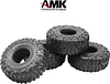 AMK 4pcs RC Tires 1.9inch RC Rubber Tyre Set Wheel Tires 120X50MM for 1/10 RC Crawler T-raxxas TRX4 TRX6 A-xial SCX10 AXI03007 90046 BRX10 Wheel