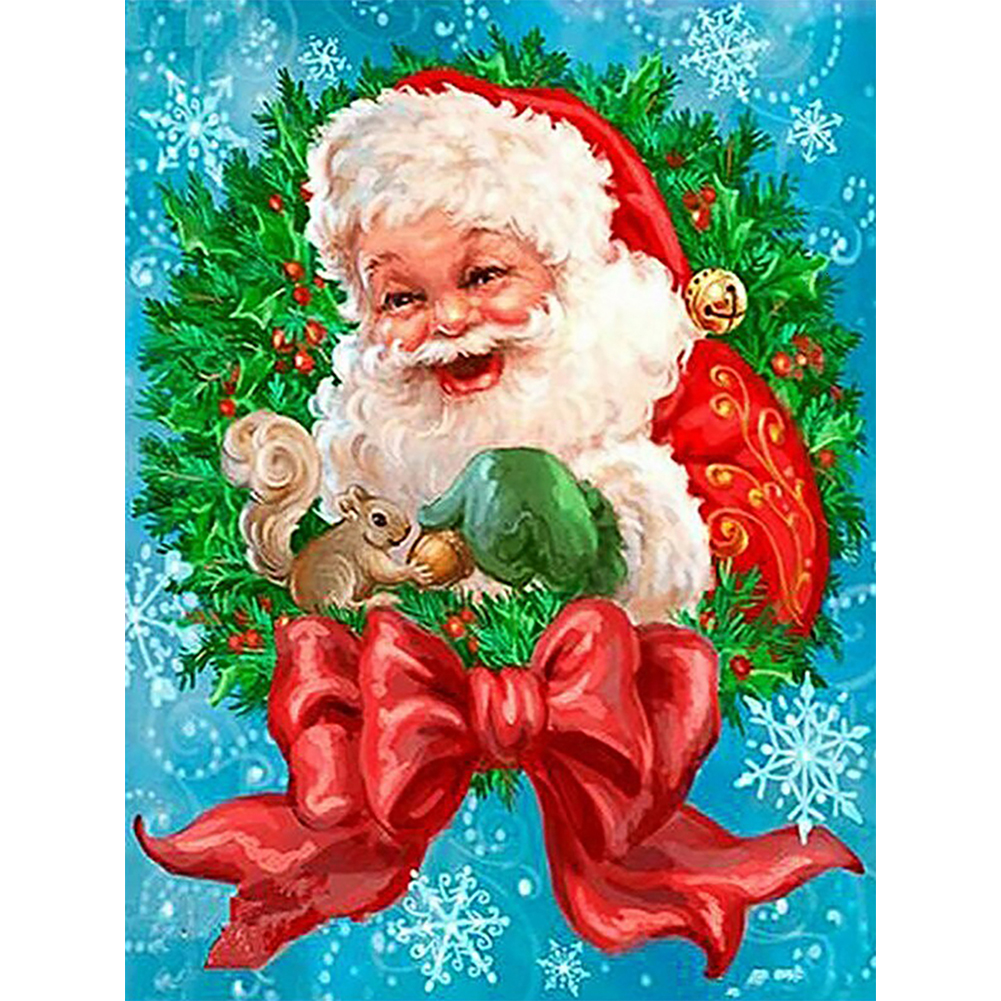 

Smile Santa - Round Drill Diamond Painting - 30*40CM, 501 Original