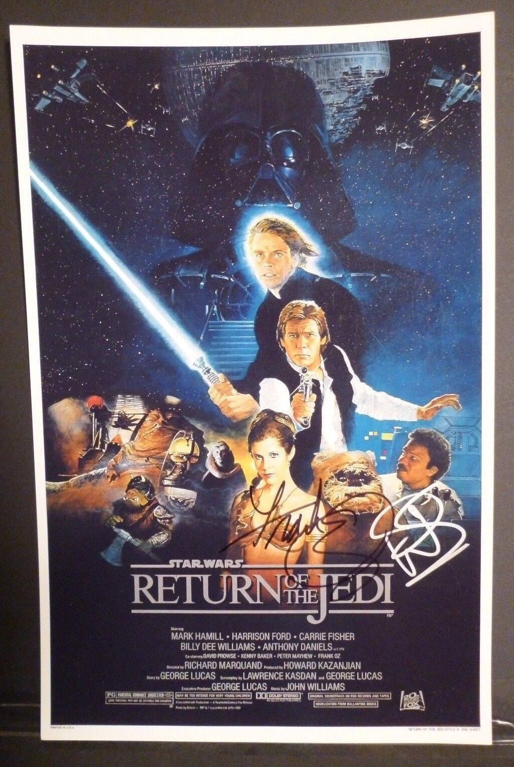 FRANK OZ +1 Hand-Signed STAR WARS RETURN OF THE JEDI