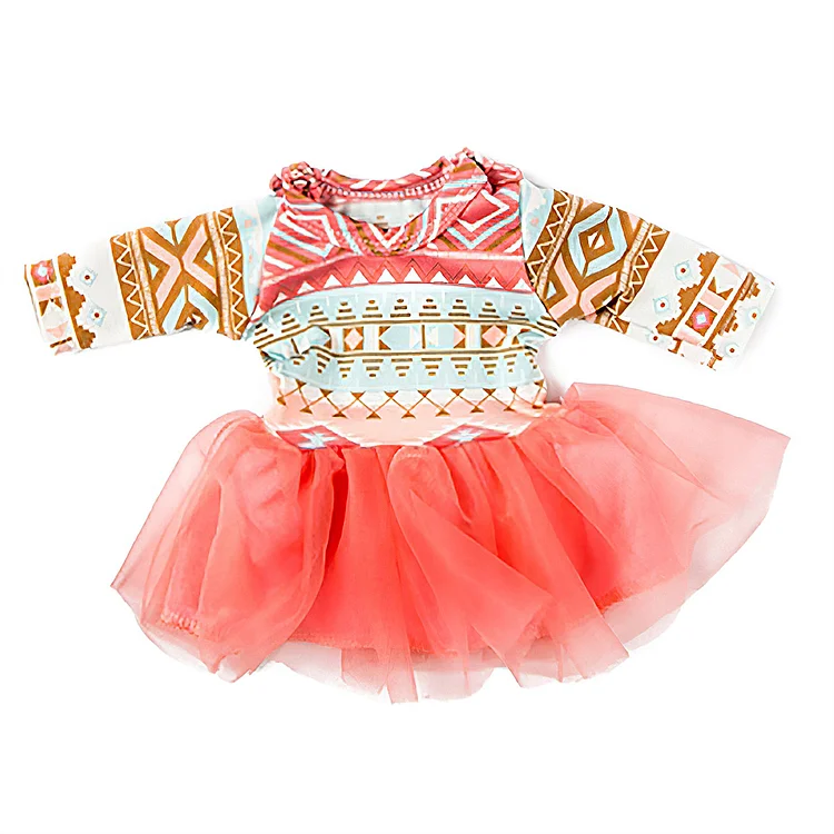  For 16" Full Body Silicone Baby Girl Doll Clothing 1-Piece Set Accessories - Reborndollsshop®-Reborndollsshop®
