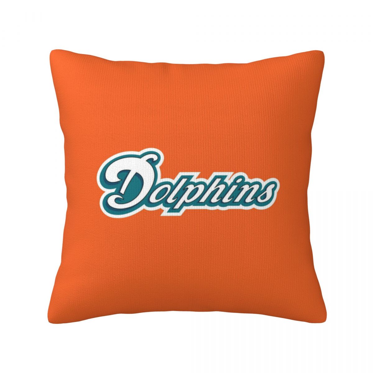 Miami Dolphins Orange Throw Pillow Covers 18x18