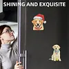 4PCS 2D/Flat Acrylic DIY Diamond Art Fridge Magnet Kit Labrador Retriever Design DIY Art Fridge Magnet Refrigerator Sticker Magnetic Diamond Art Decor Refrigerator Mailbox Home Decoration DIY Crafts
