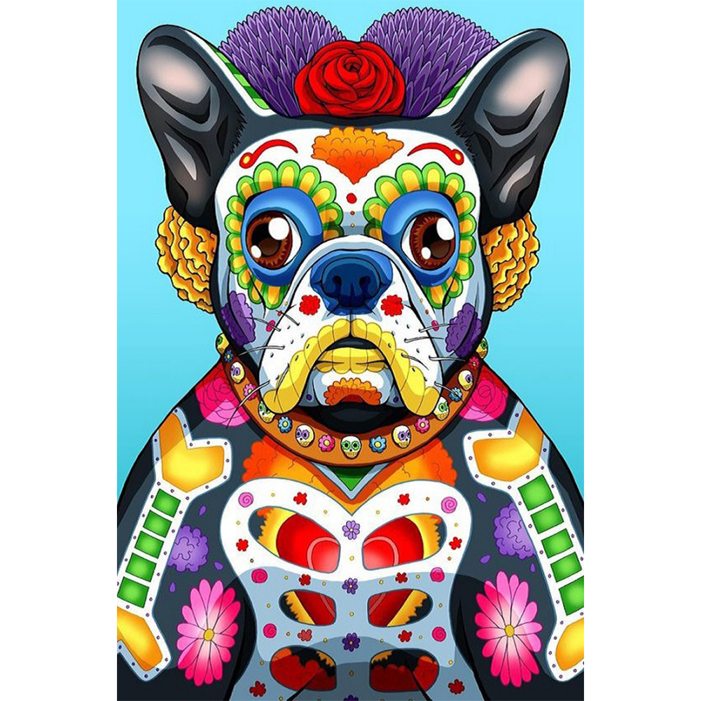

Colorful Dog - Round Drill Diamond Painting - 30*45CM, 501 Original