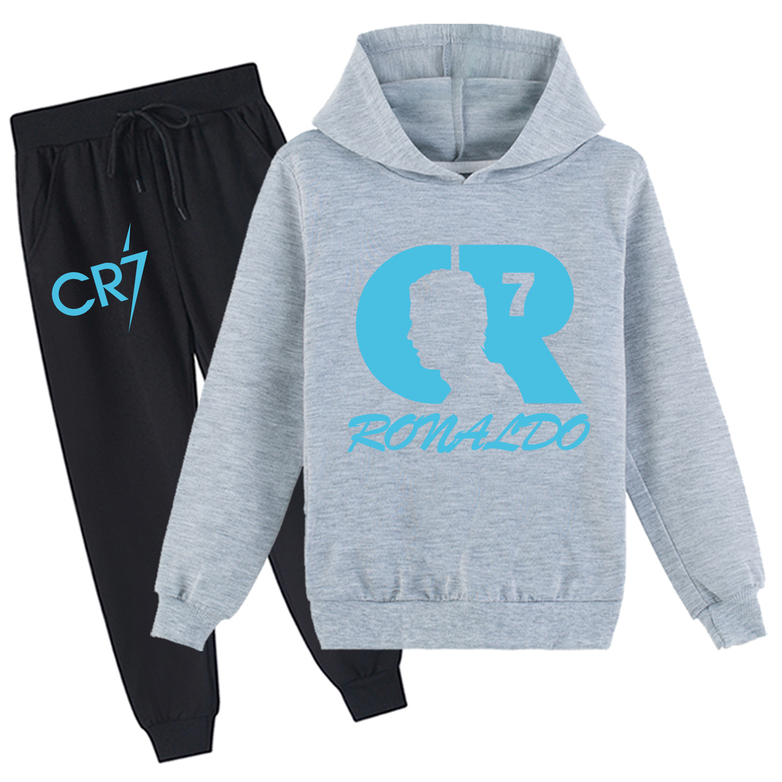 Mayoulove Cristiano Ronaldo Hoodie Set for Boys  Girls - Stylish Sportswear, Trendy Fashion, Soccer Fan Gear-Mayoulove