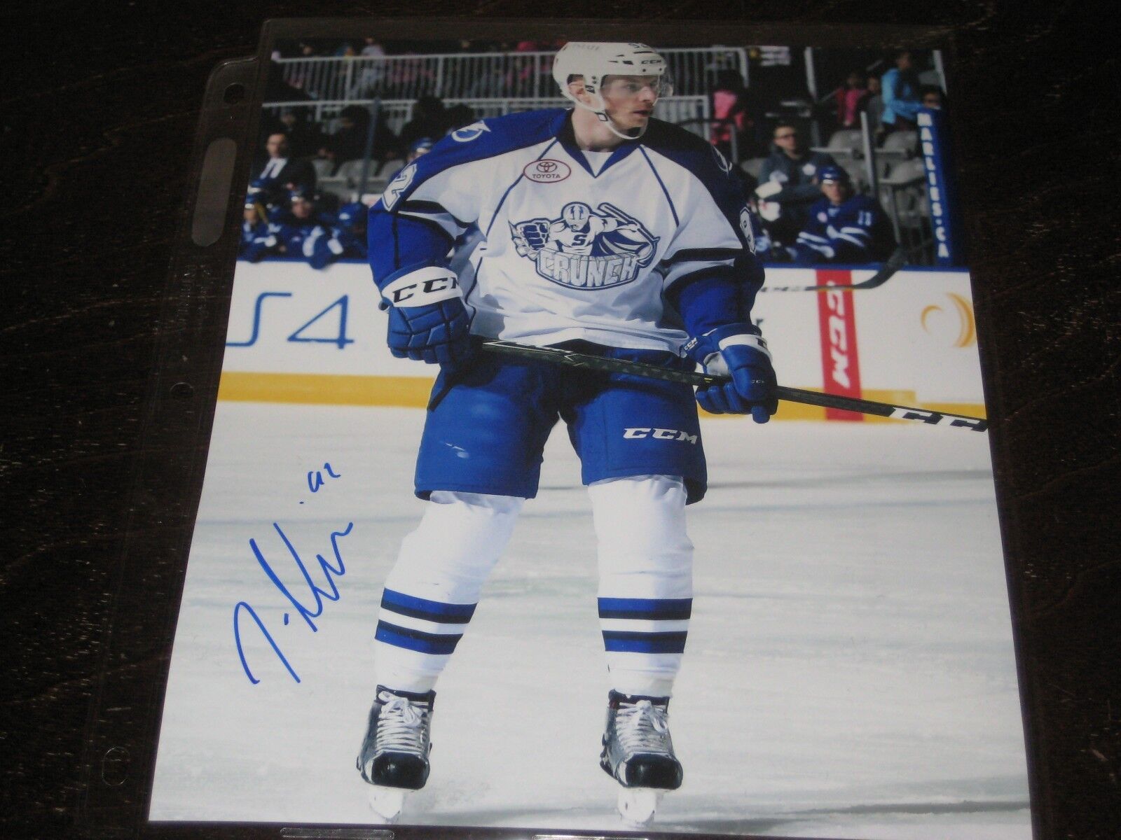 JOEL VERMIN autographed SYRACUSE CRUNCH 8X10 Photo Poster painting L@@K!!