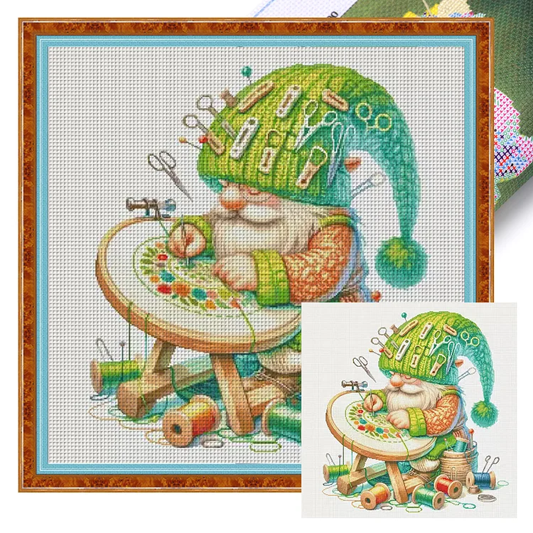 『Fairy Brand』Dwarf - 14CT Stamped Eco-Friendly Cotton Thread Cross Stitch(65*65cm)