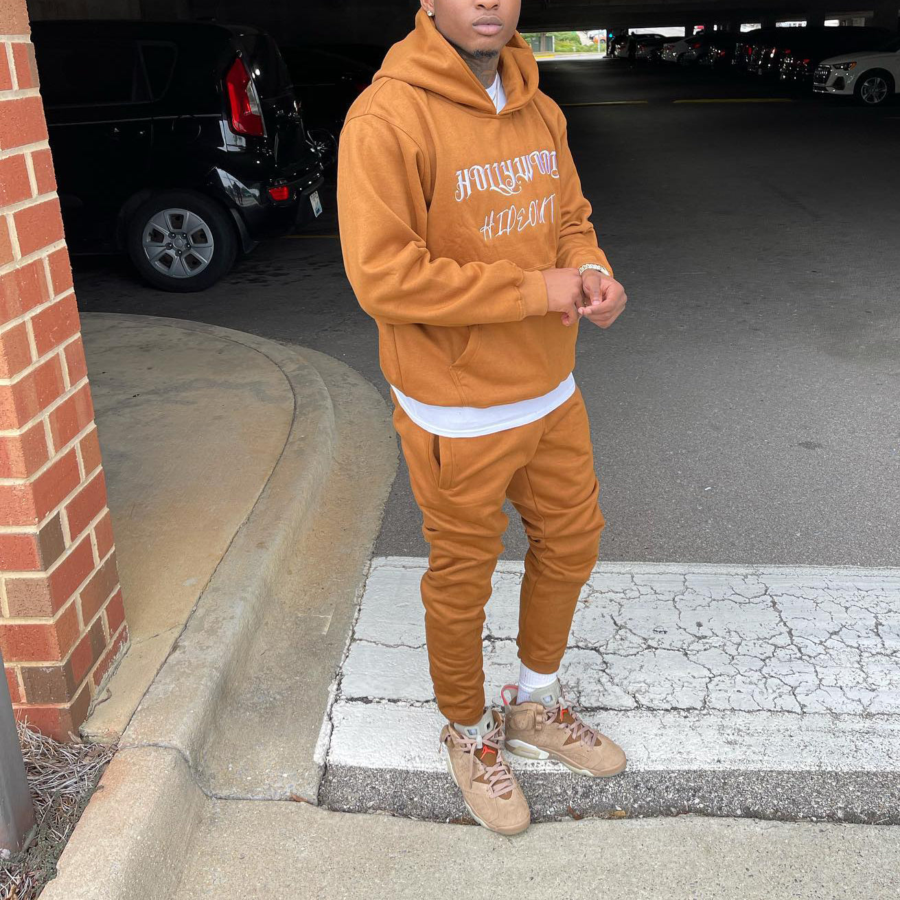 Personalized monogram casual hoodie set