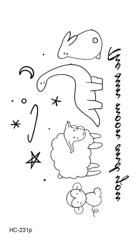 Latest Unique Chinese Words Letter Designs Black Temporary Tattoo Sticker Waterproof Fake Body Tattoo Sticker For Men Women