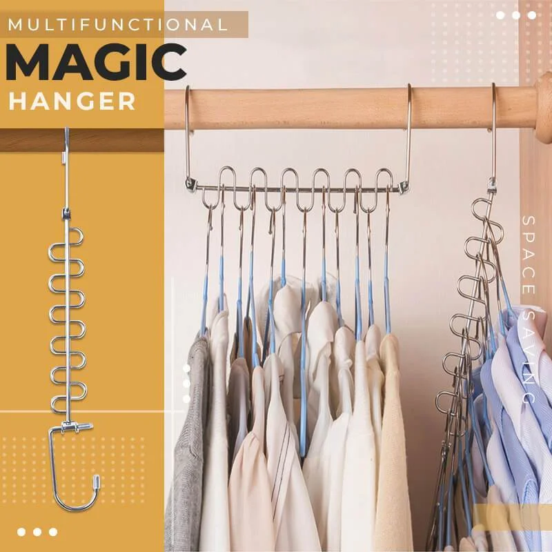 Multifunctional Magic Hanger  Port Support for Save Space Clothing Organizer Metal Clothes Rack Drying Tidy Hanger Storage Hange 1103