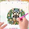6 St&uuml;ck Weihnachtshund - 5d DIY Handwerk Aufkleber Magnet