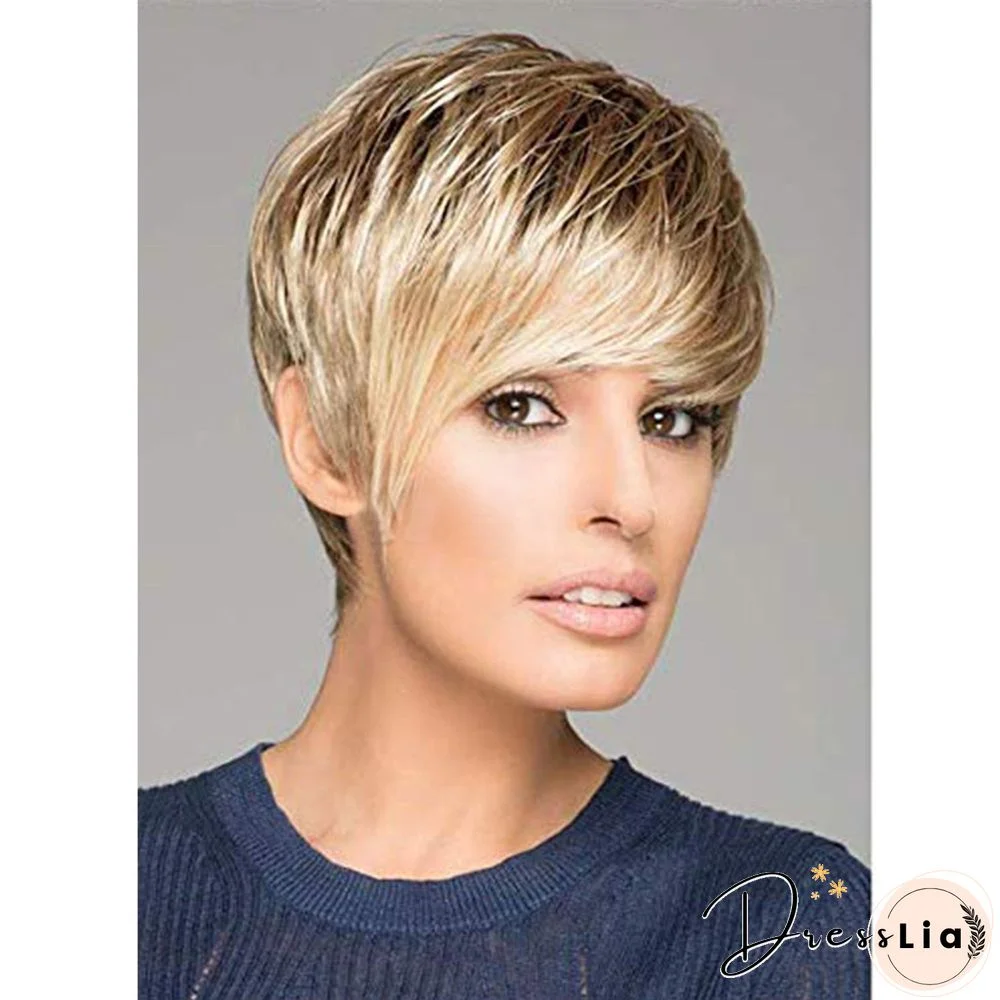 New Wig Ladies Fashion Short Straight Hair Short Hair