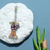 1Pc DIY Diamond Painting Lettter Keychain