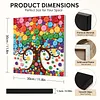 Four Seasons Colorful Tree DIY Button Art Painting Kit 30x30cm