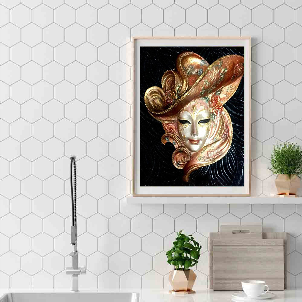 

Mask Women - Round Drill Diamond Painting - 30*40CM, 09, 501 Original