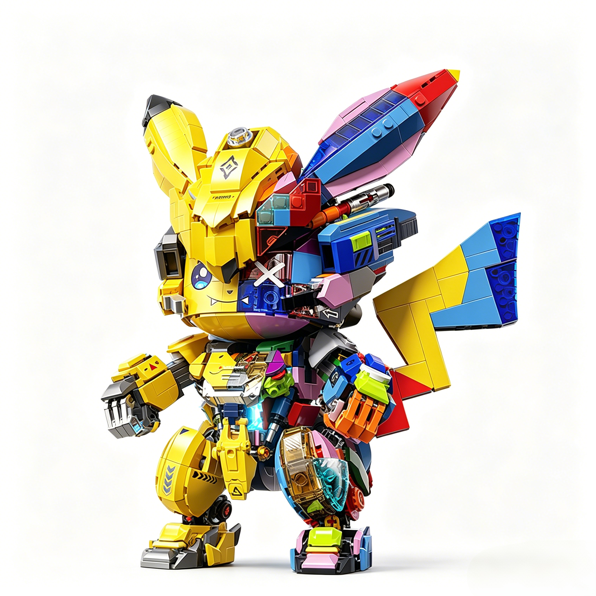 KAVOWORLD 22213 Cyberpunk Half-Mecha Electric Creature Building Set | 1:1.5 Scale |  Birthday Gift for Sci-Fi Fans