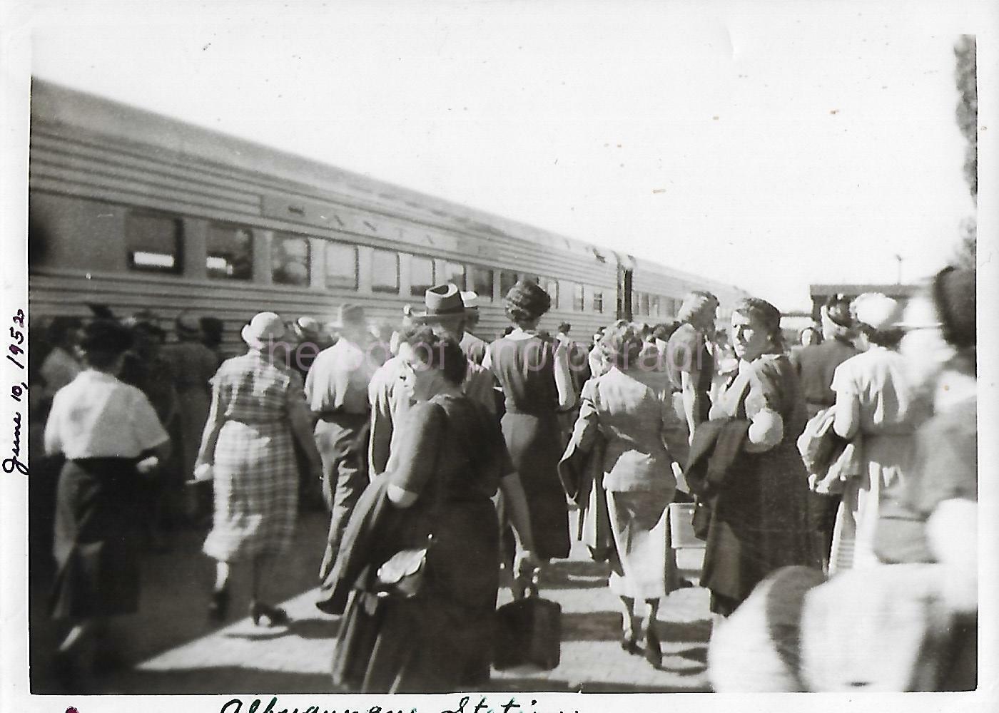 1950's Albuquerque, New Mexico 5 x 7 FOUND Photo Poster painting TRAIN STATION bw Original 11 9