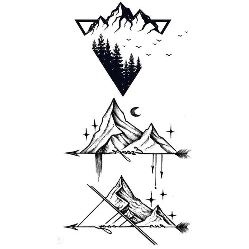 Sdrawing Waterproof Temporary Flower Tattoos Women Beauty Rose Butterfly Flash Feather 3D Fake Tattoo Arm Waist Hand Sticker Men