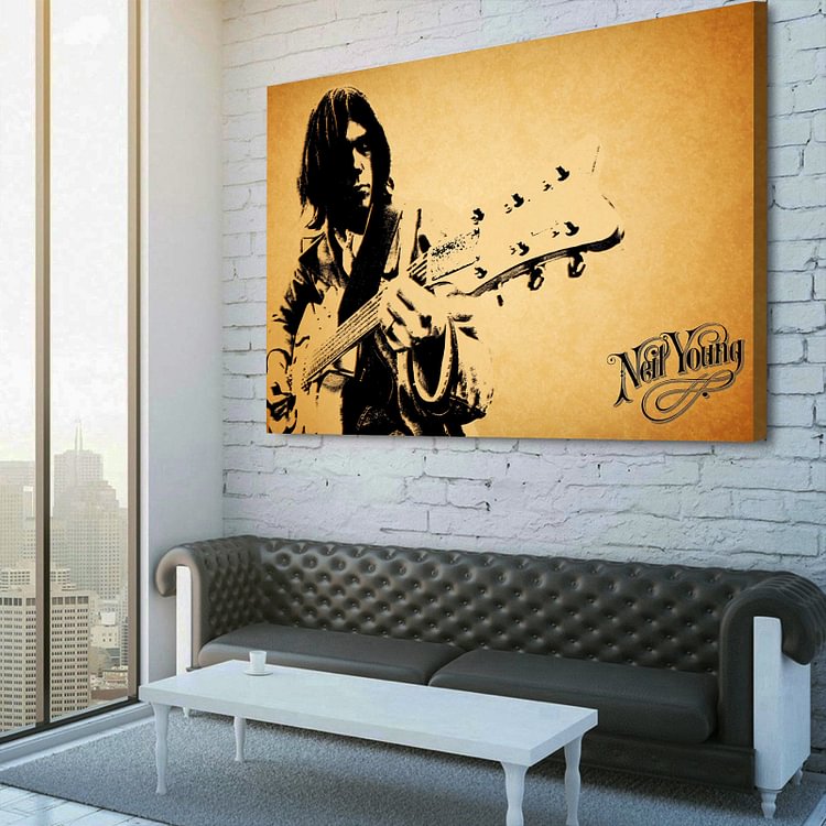 Neil Young Canvas Wall Art MusicWallArt