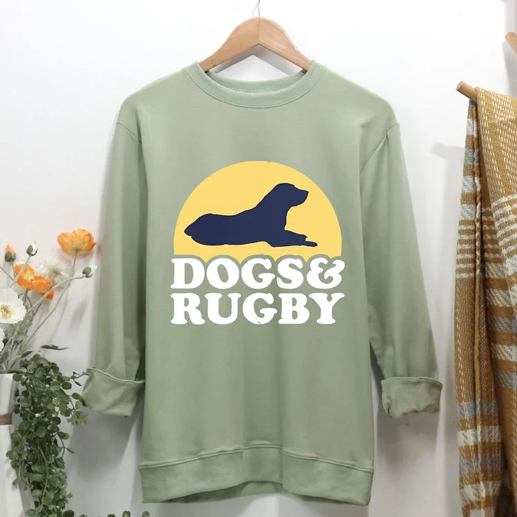 Dogs Rugby Women Casual Sweatshirt-0024628