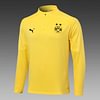 Joyfball 2024/2025 Dortmund Half-Pull Training Suit Yellow Jersey 1:1 Thai Quality Set