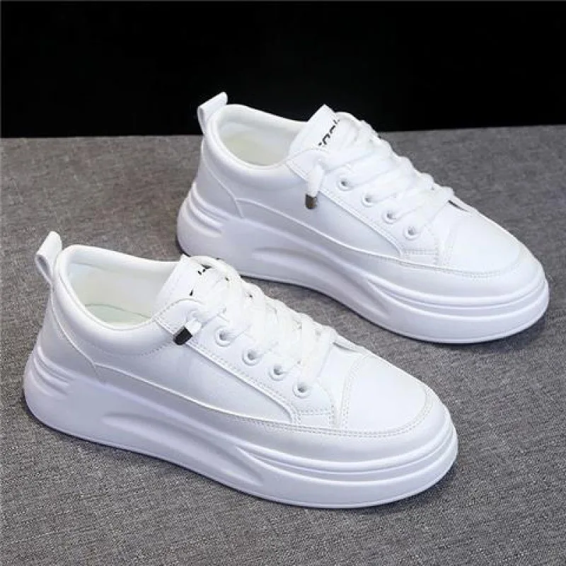 Loukisht Trendy Low-top Women's  Shoes Ins Style White Casual  Shoes Thick Sole 2025 New Spring Web Breathable Flat Summer  Shoes Shoes
