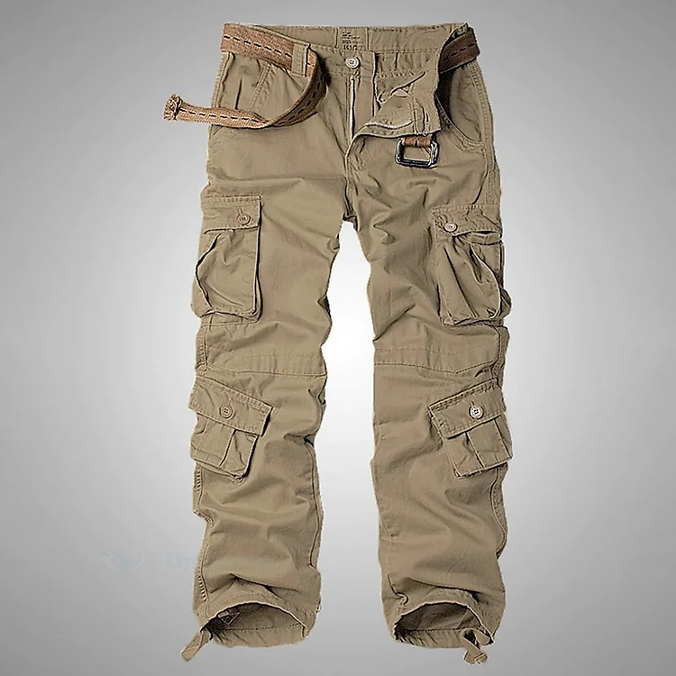 Men's Cargo Pants Pocket Plain Comfort Breathable Outdoor Daily
