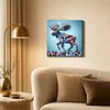 DIY Pre-Framed Deer Button Art Canvas Kit