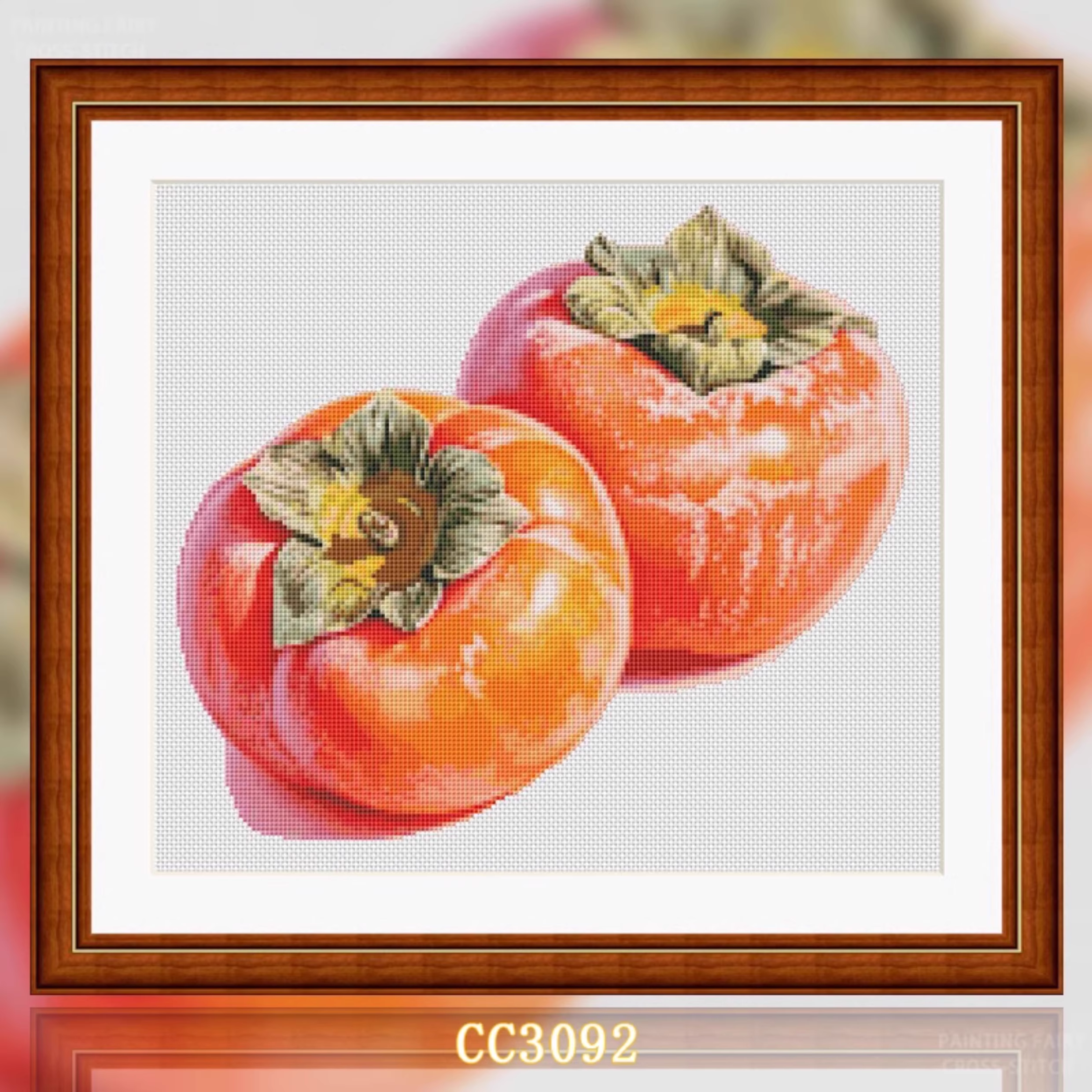【CC3092- Persimmons in the Gourmet Series】 Painting Fairy Cross Stitch
