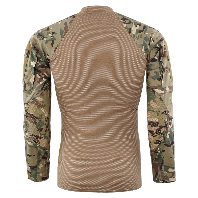 Stitching camouflage Frog Suit Loog Sleeve Fitness Pullover Crewneck Stitching camouflage Frog Suit Loog Sleeve Fitness Pullover Crewneck