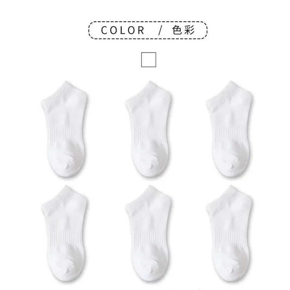 Multiplewell 6 Pairs Fast Shipping Classic Black White Gray Cotton Boat Socks Men High Quality Breathable Socks No Show Ankle Socks Pack