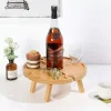 Table de pique-nique pliante ext&eacute;rieure en bois avec porte-verre &agrave; vin