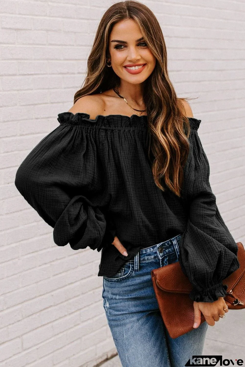 Off-the-shoulder Ruffle Top
