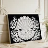 DIY Pearl Painting Shell for Home Wall Decor with Frame(20x30cm)