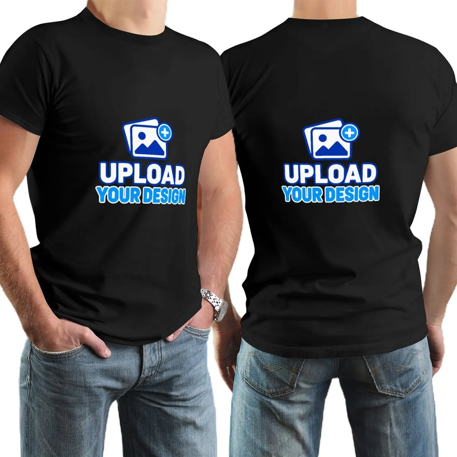 Men's T-shirt custom product view 9