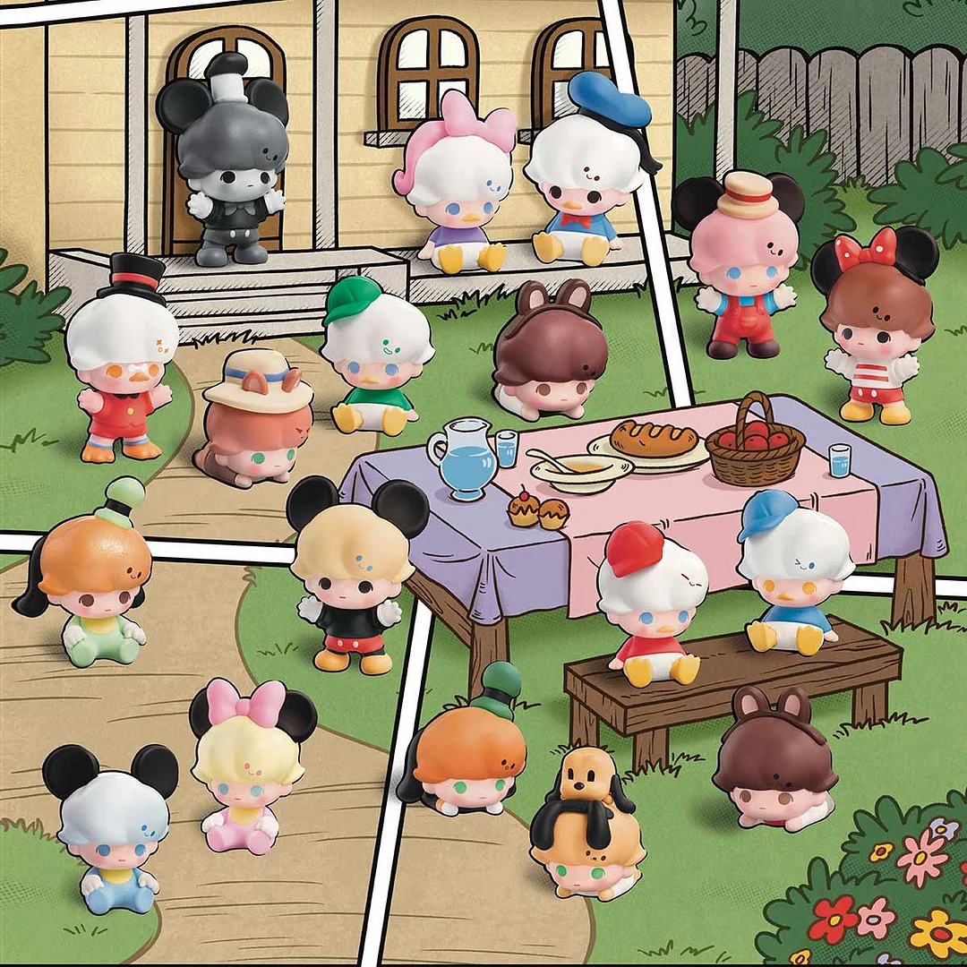 POP BEAN DIMOO WORLD &times; DISNEY Classic Series（3Pcs Per Pack）