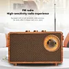 Retro Radio Speaker Wireless Portable FM Radio Receiver for Home Outdoor Travel